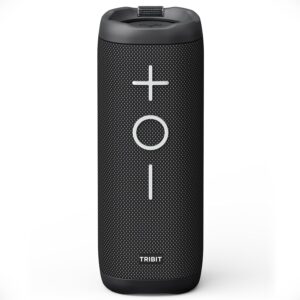 Tribit StormBox 2 Bluetooth Speaker, 34W, 360° Sound, 24H Playtime, Black | IPX7 Waterproof, BT5.3, XBass, Custom EQ, TWS Pairing, Built-in Mic, Portable, Wireless, Outdoor, Home, Beach, Travel, Indoor