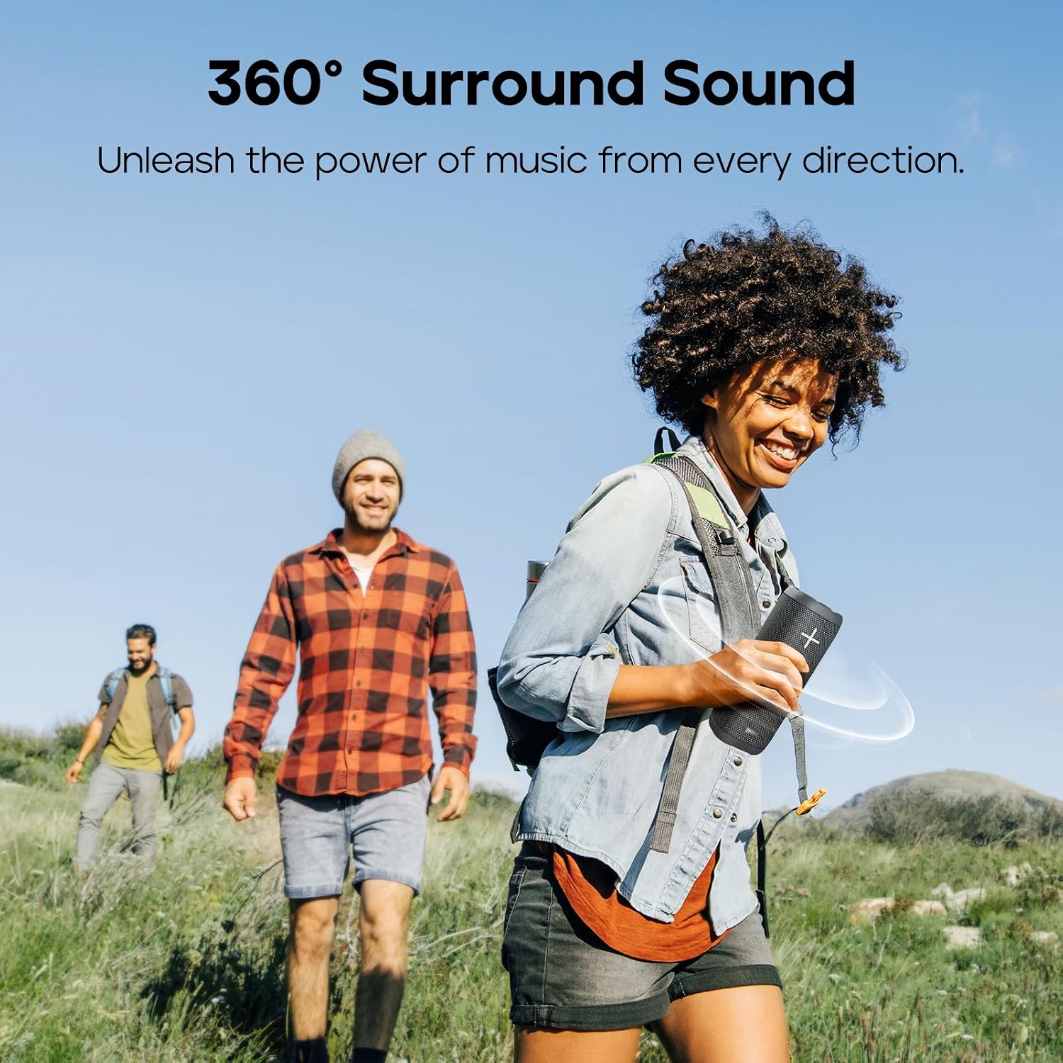 Tribit StormBox 2 Bluetooth Speaker, 34W, 360° Sound, 24H Playtime, Black | IPX7 Waterproof, BT5.3, XBass, Custom EQ, TWS Pairing, Built-in Mic, Portable, Wireless, Outdoor, Home, Beach, Travel, Indoor - Image 2